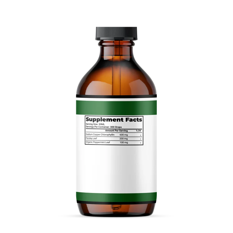 Liquid Chlorophyll "Body Deodorizing  Supplement"