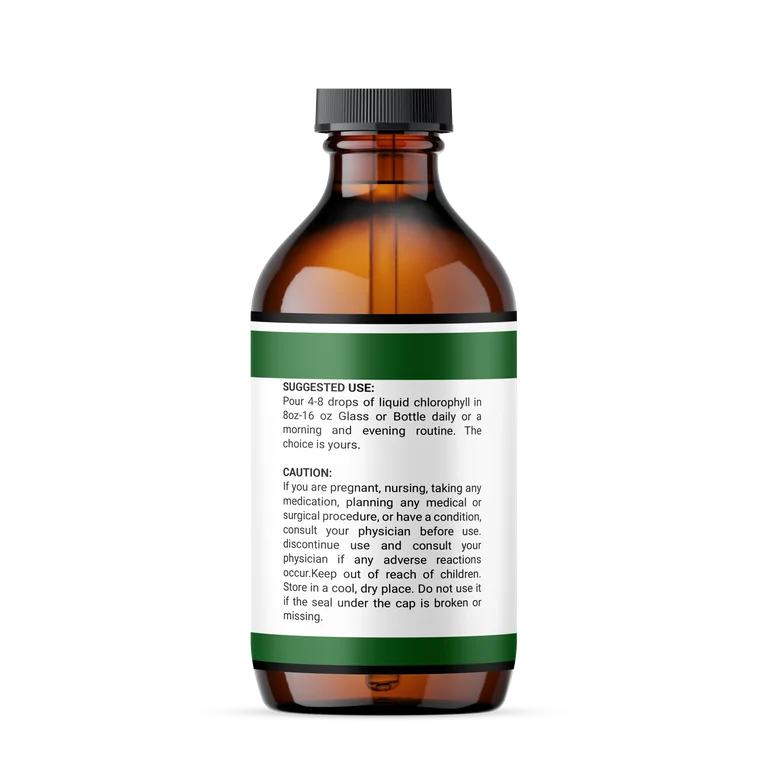 Liquid Chlorophyll "Body Deodorizing  Supplement"