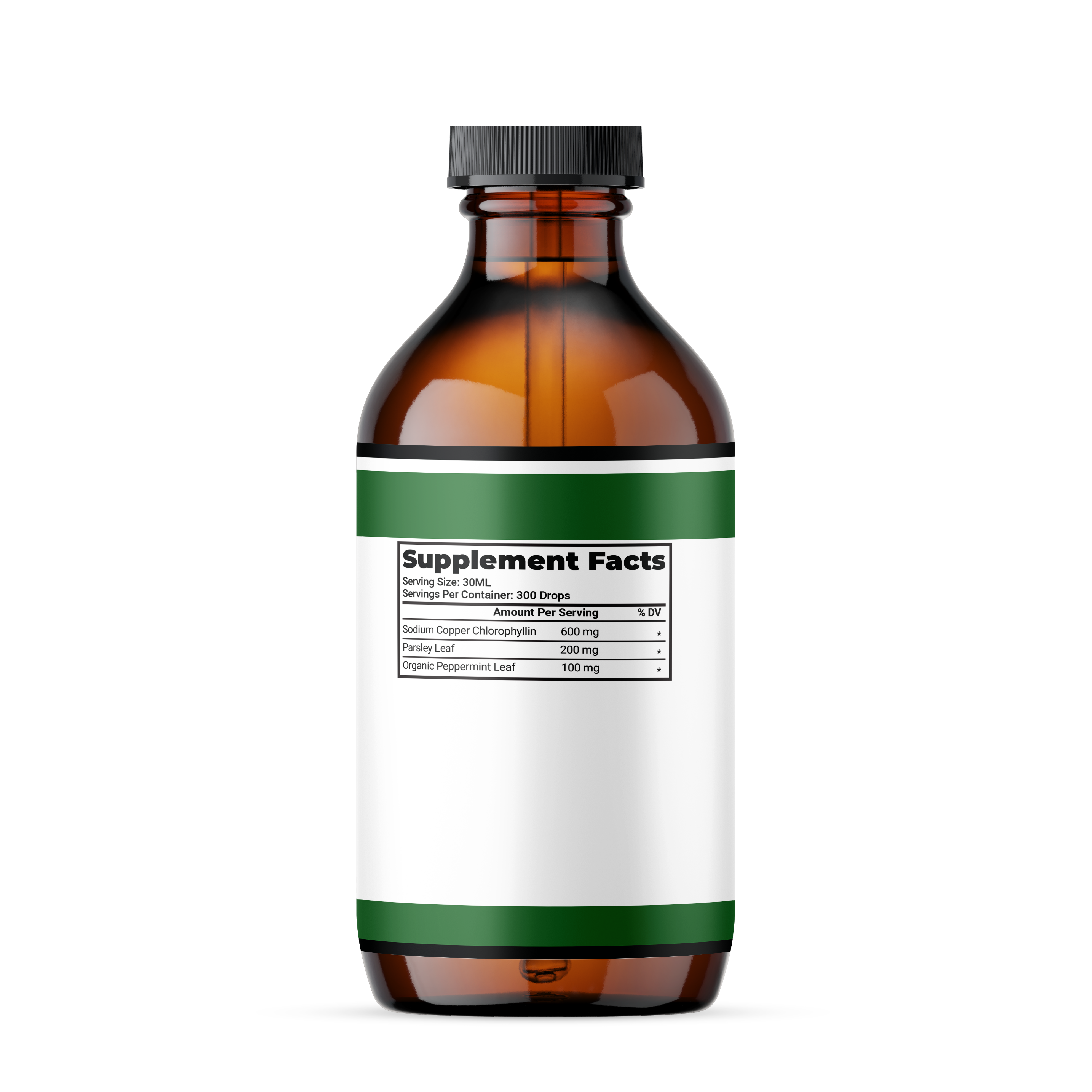 Liquid Chlorophyll "Body Deodorizing  Supplement"