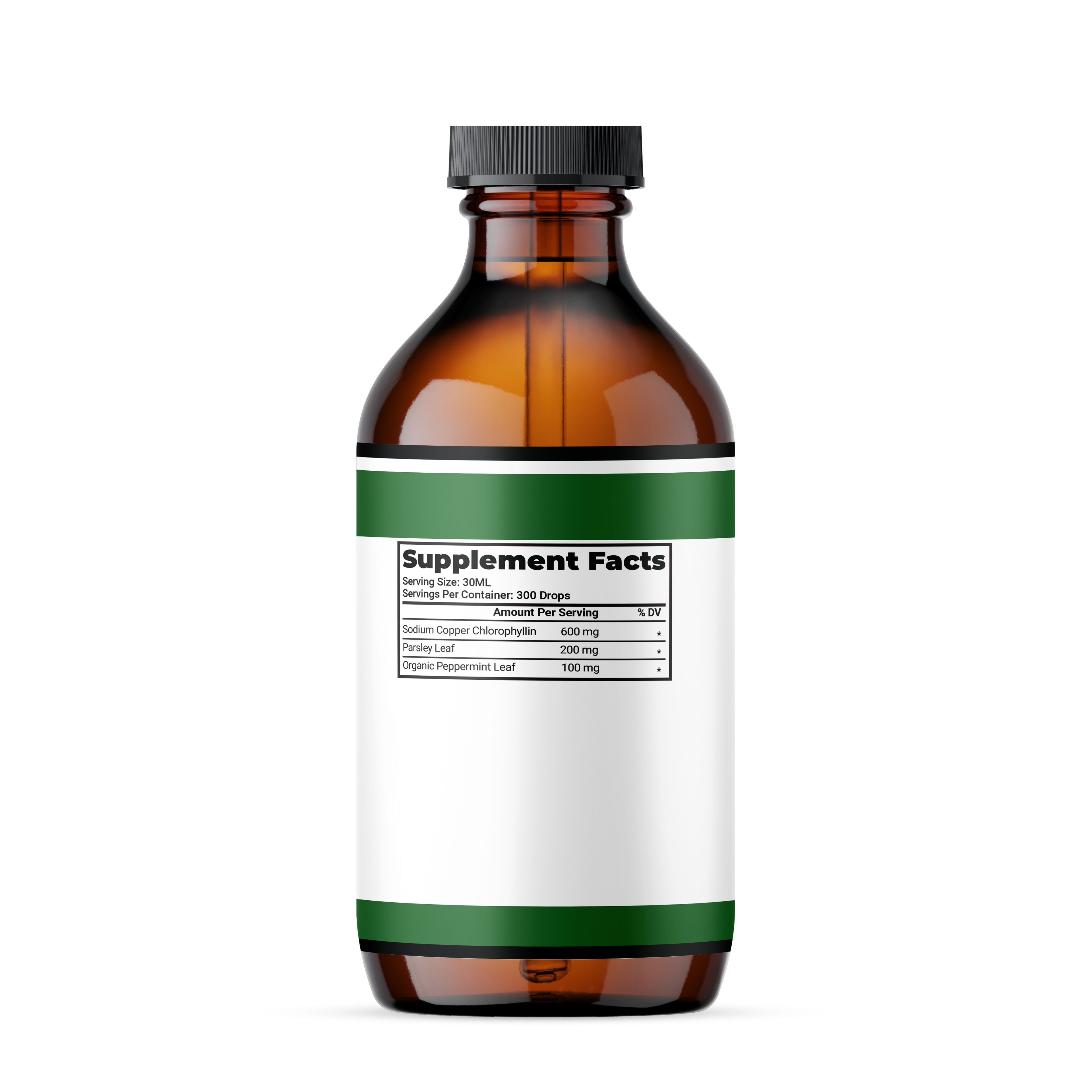 Liquid Chlorophyll "Body Deodorizing  Supplement"
