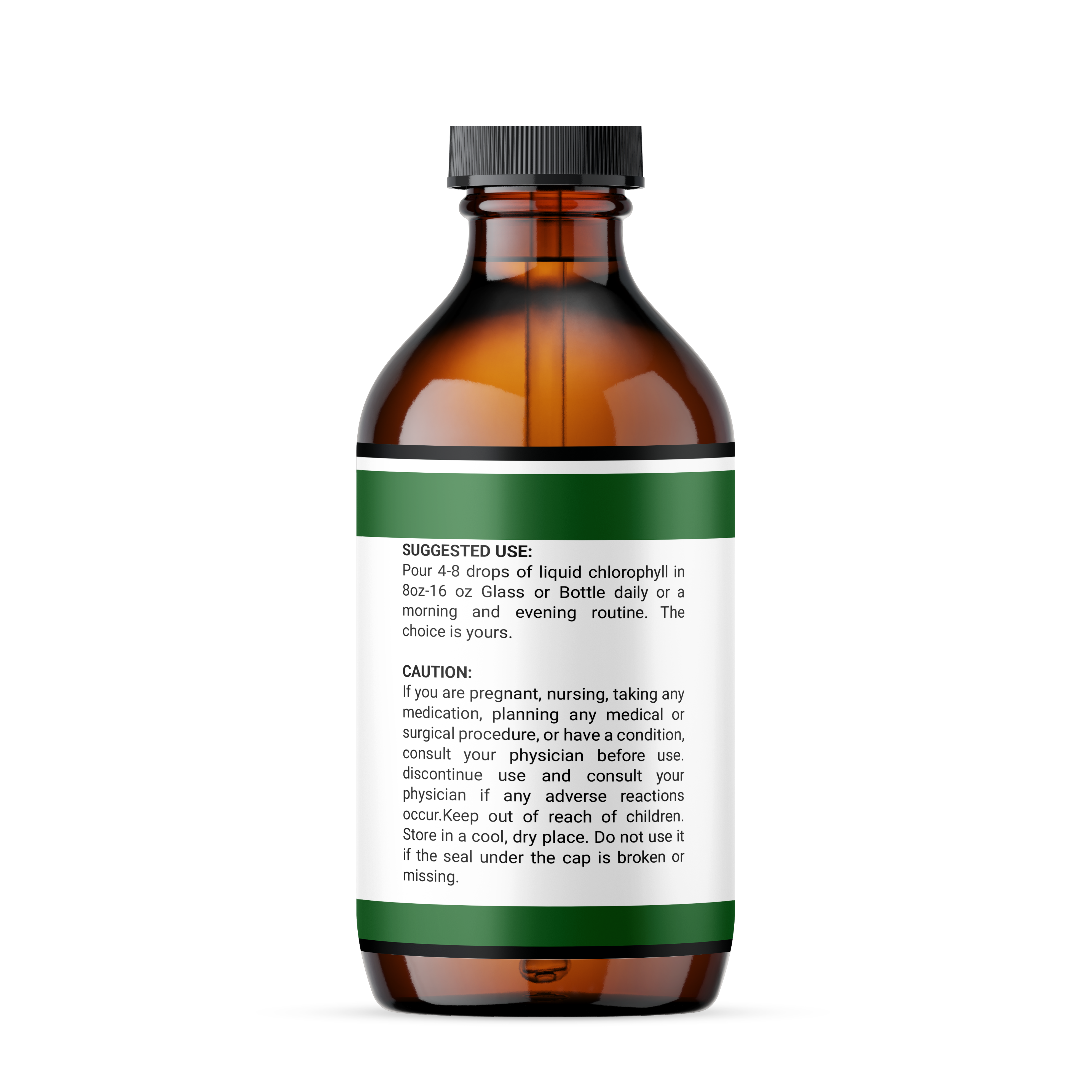 Liquid Chlorophyll "Body Deodorizing  Supplement"