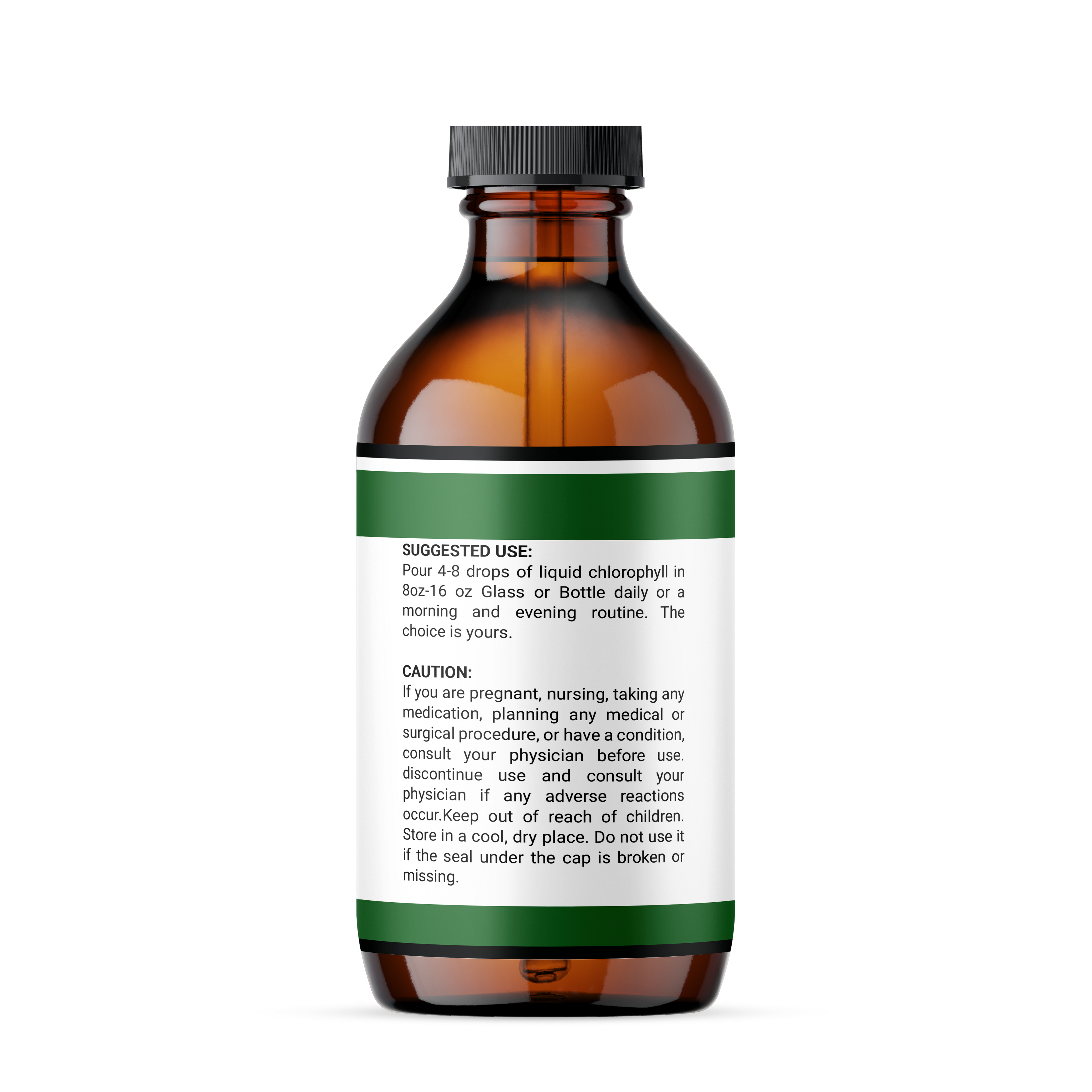 Liquid Chlorophyll "Body Deodorizing  Supplement"